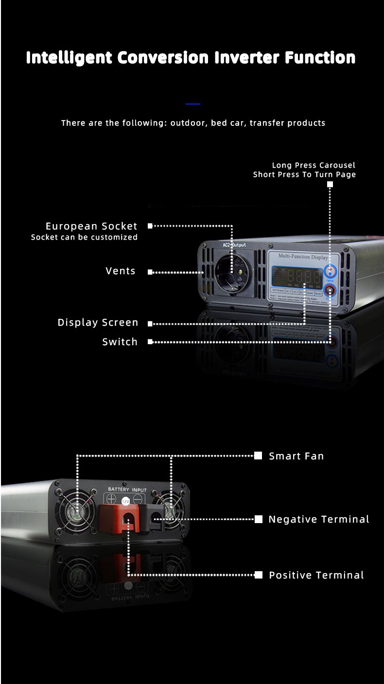 FCHAO Rated Power 2000W Pure Sine Wave Inverter-Pure Sine Wave Inverters Manufacturer